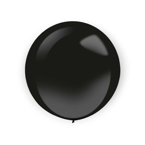 Picture of LATEX BALLOONS JET BLACK FASHION 24 INCH
